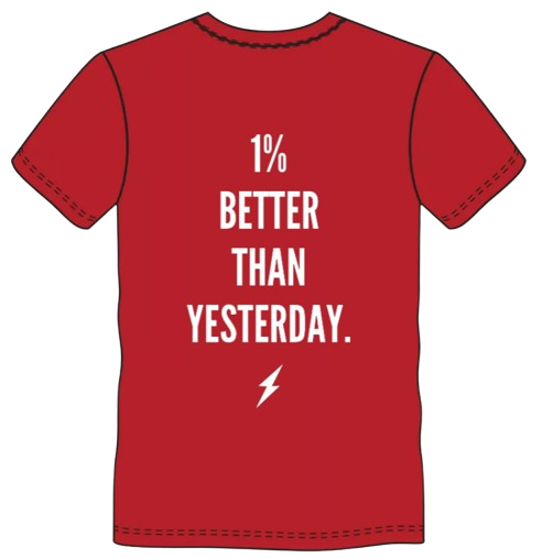 THENEXTGEN 1% BETTER THAN YESTERDAY OVERSIZED TEE