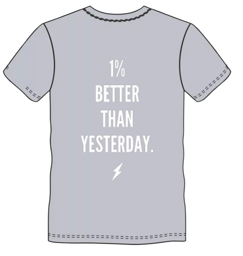 THENEXTGEN 1% BETTER THAN YESTERDAY OVERSIZED TEE