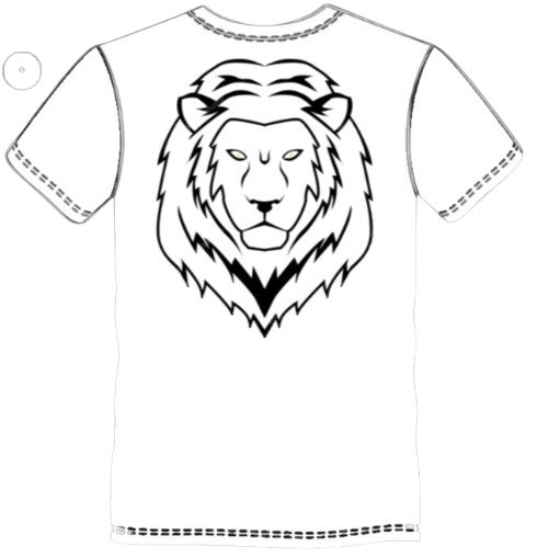 THENEXTGEN LION BACKPRINT OVERSIZED TEE